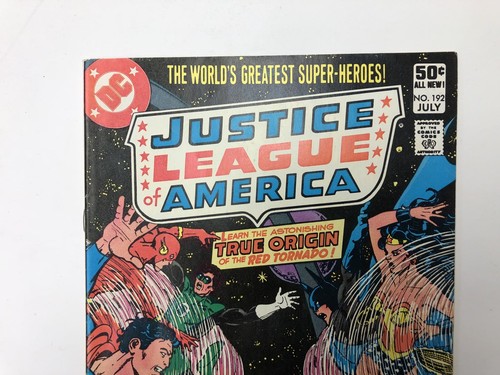 JUSTICE LEAGUE OF AMERICA #192 NM Origin Red Tornado Newsstand 1981 DC COMICs - Picture 2 of 7