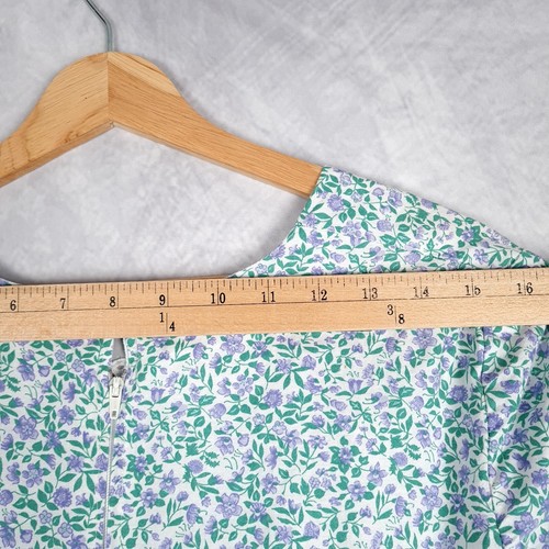 Floral Polonaise Dress Womens 14 Short Prairie Bustle Victorian Cottage - Picture 17 of 24