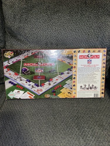 Monopoly NFL Official Limited Board Game Factory Sealed 31 Teams 1998 - Picture 2 of 3