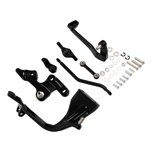 Black Mid Controls Brake Side Fit For Harley FLSB Fat Bob FXFB FXDRS 2018-2024 - Bild 4 von 9