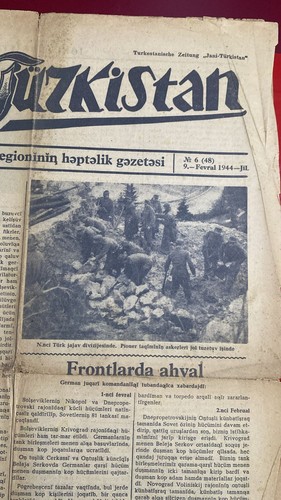 WW2 " Jani Türkistan " Digest World War 2 WWII Seltene Zeitung Ost Legion 1944 - Picture 2 of 7