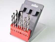 New 9PCS/Set Metal Drilling, Hammer Masonry, Concrete, Wood Carpenter Drill Bits
