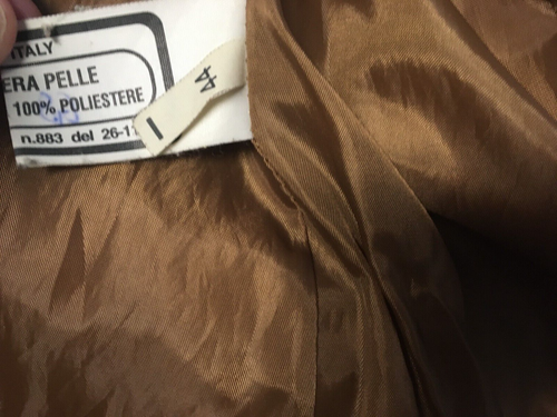PELLE WOMEN's Suede Style JACKET SIZE 44 MADE in ITALY great condition - Picture 3 of 5
