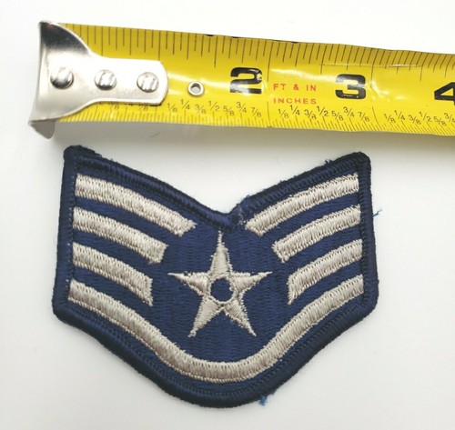US Air Force Rank Insignia Staff Sergeant Patch. 3" NOS - Picture 4 of 5