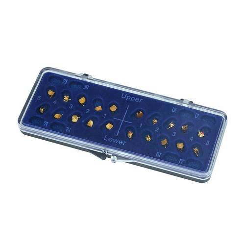 20 Stück Dental Ortho 24K vergoldet Metall Bracket Brace 022 Mini Roth 3,4,5 Haken  - Bild 4 von 9