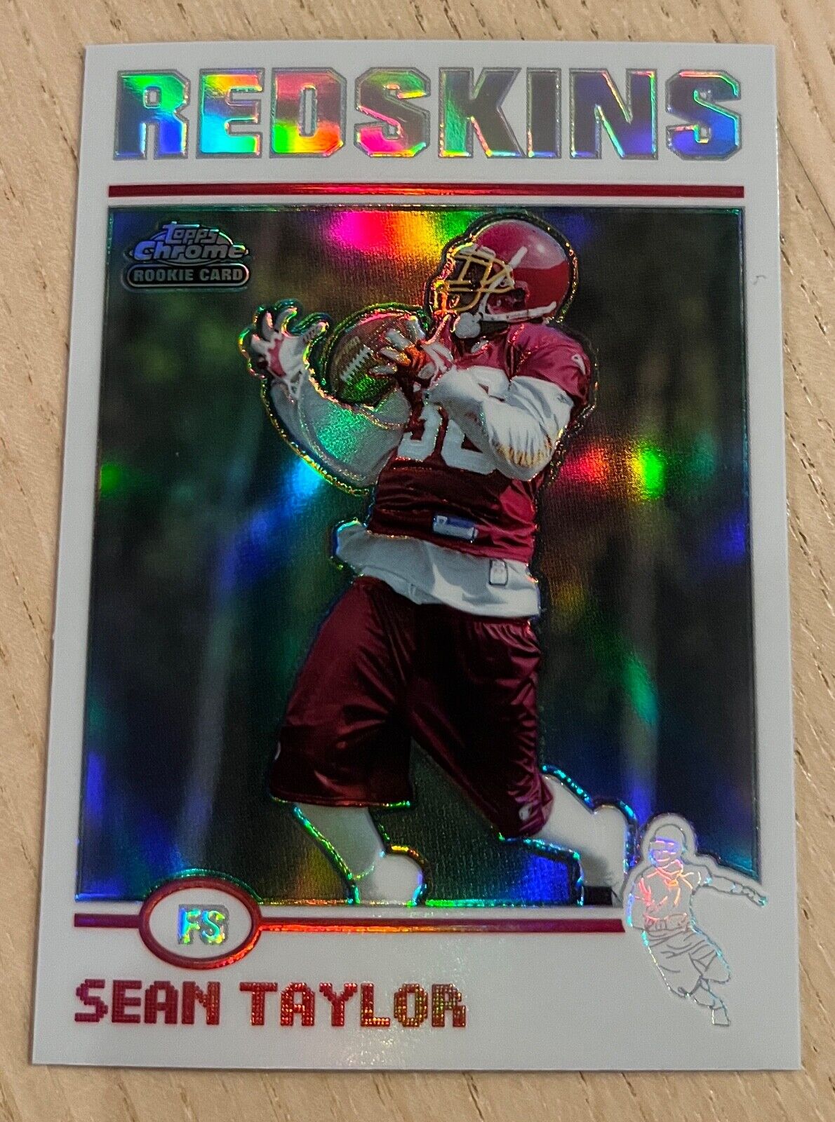 2004 Topps Chrome Sean Taylor Refractor Rookie #202 WASHINGTON REDSKINS