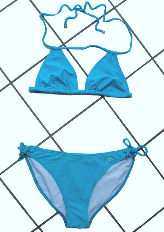 Adidas Braga Bikini Halter Ocio Deporte Bañador Playa E89977 Mujer Nuevo - Imagen 2 de 2