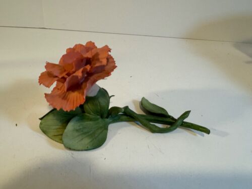 Garden Porcelain Sculpture Collection Carnation Flower Figurine - Picture 2 of 15
