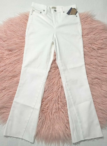 Cremieux True White Heritage Bill Hose Schlag Raw Hem Größe 2 - Bild 2 von 7