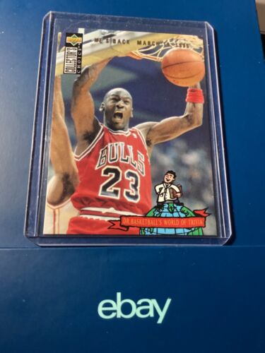 Michael Jordan 1994 Upper Deck Basketball Chicago Bulls #402 Champion 94-95 MVP - Picture 3 of 4