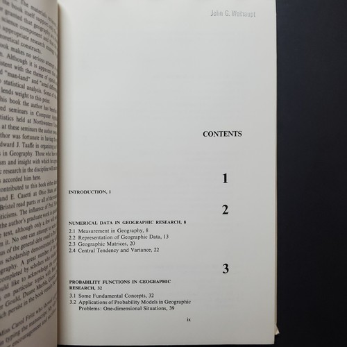 Vintage Hardcover, Statistical Analysis in Geography by Leslie J. King (1969) - Picture 9 of 11