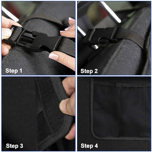 Car Trunk Organizer Car Interior Accessories Rear Trunk Storage Box Bag 9 Pocket - Bild 5 von 6