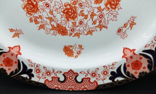 Royal Crown Derby Porcelain IMARI FLOW BLUE Serving Tray Number 2150, ca 1940 - Picture 2 of 13