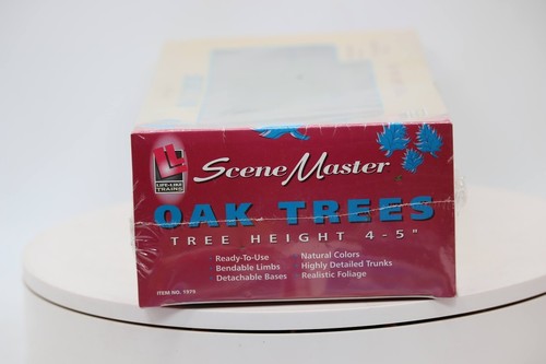 BRAND NEW Life Like #1977 SceneMaster Oak Trees (Pack of 3) 4-5" O Gauge 1:48 - Picture 6 of 6