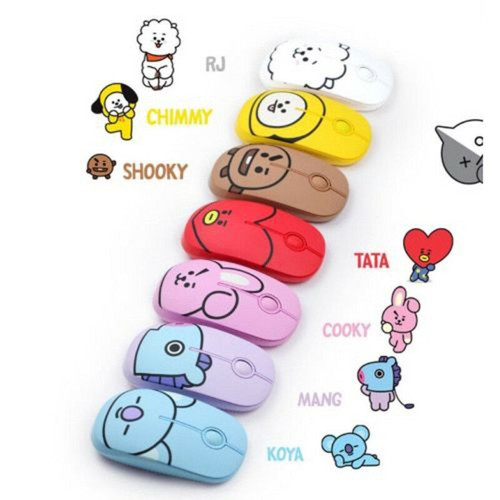 BTS BT21 Official Authentic Goods Wireless Silent Mouse by LINEFRIENDS - Zdjęcie 5 z 16