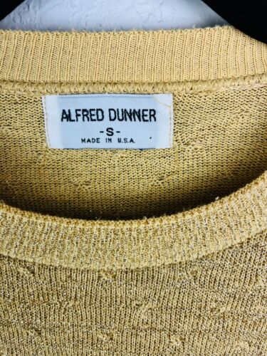 Alfred Dunner Pullover S gelb Strick Kurzarm leichter Pulli Oberteil gold - Bild 2 von 7