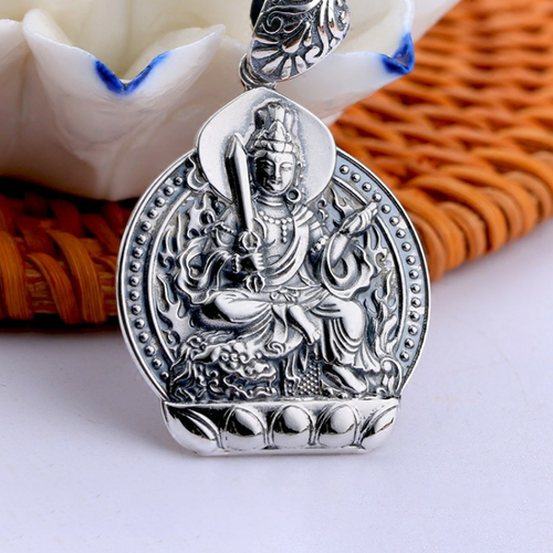 999 Silver Pendant For Men Women Eight Patron Saint Buddha Twelve Zodiac - Picture 7 of 18