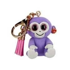 Ty Beanie Boos Mini Boo Vinyl Figurine GRAPES the Monkey (2 Inch) Metal Key Clip
