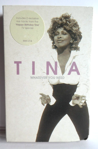 TINA TURNER - WHATEVER YOU NEED     CASSETTE SINGLE EUROPE 2000 POP ROCK TCR6532 - Picture 1 of 4