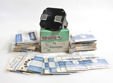VIEW MASTER STEREOSCOPE WITH 100 REELS IN ORIGINAL BOX