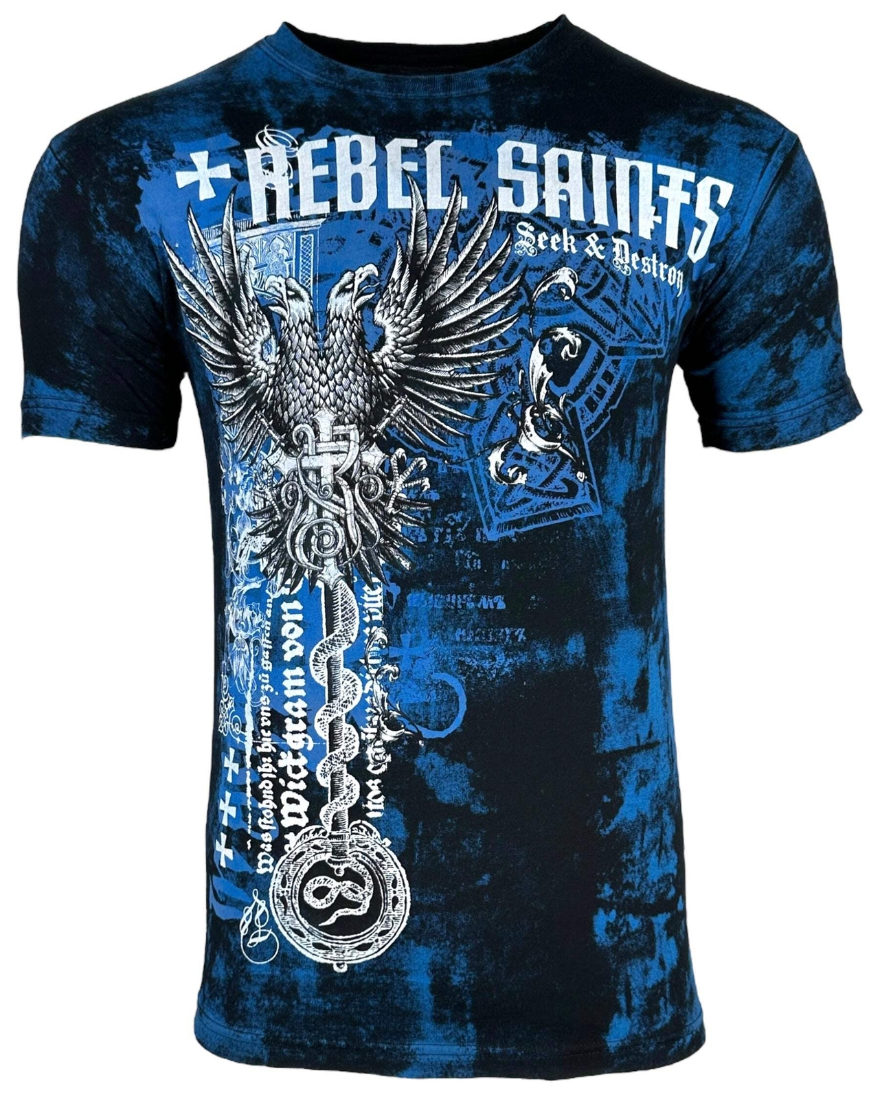 Мужская футболка Rebel Saint by Affliction Jailbird Biker MMA Y2K S-5XL