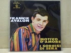 FRANKIE AVALON-45 GIRI- " MOTIVO D'AMORE-I SORRISI DI SERA"   OTTIMO