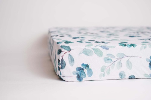 3 Pack Leafy Mini Crib Fitted Sheet Set Cotton Baby Bedding Boy/Girl Nursery - Picture 9 of 11