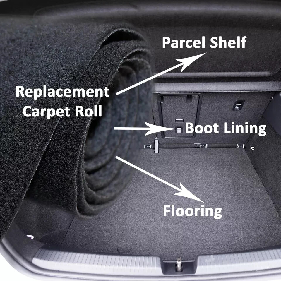 Replacement Car Van Carpet Roll Boot Lining Floor Mat 1M x 2M Interior