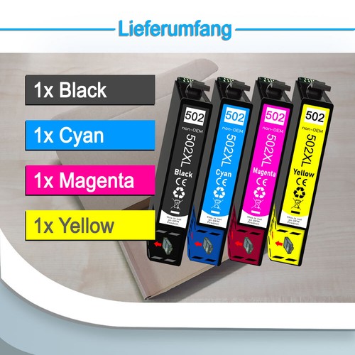 4er Pack Druckerpatronen kompatibel mit Epson WorkForce WF-2865DWF - Bild 2 von 10
