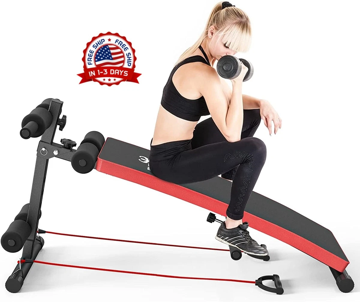 Maquina De Abdominales Para Hacer Ejercicio Y Quemar Grasa Sit Up Bench  2023