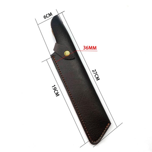 1 X Leather Belt Straight Knife Sheath Pouch Case Fixed Blade Accessory Sheath - Picture 3 of 8
