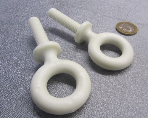 Fiberglass Eyebolt with Shoulder 3/8"-16 x 1.50" Length, 2 Unit - Picture 5 of 5