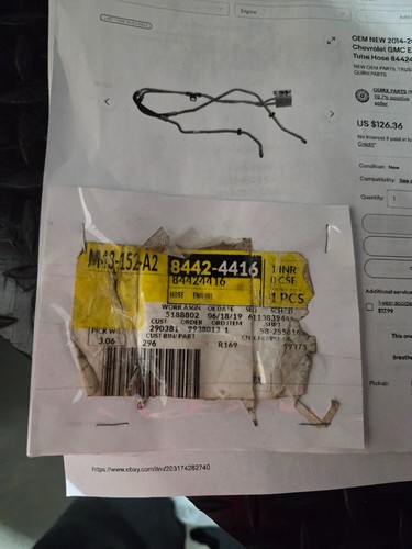 Oil Cooler Hose Line assembly 84424416 2014-2021 Chevy GMC Cadillac 2015 2016 17 - Picture 2 of 5