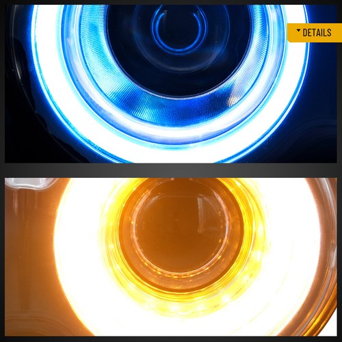 Faros LED para Dodge Challenger 2015-2022 faros negros con bombilla de xenón D2H - Imagen 13 de 17