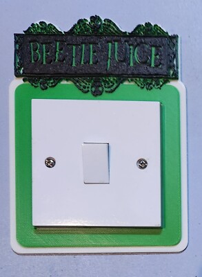 Beetlejuice 3D gedruckter Lichtschalter Surround