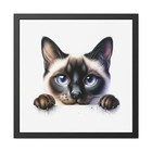 Framed Cat Art Posters – Chic Animal Wall Decor for Home Spaces