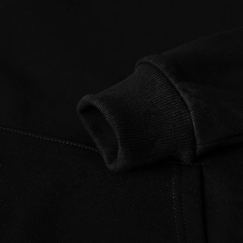 Spring&Gege Juvenil Sólido Clásico Sudaderas Pullover Sudaderas Negro-M - Imagen 3 de 4