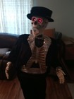 Gemmy Halloween Animatronic Life Size Dancing Tuxedo Skeleton Glitter 2004-2005 — photo 7