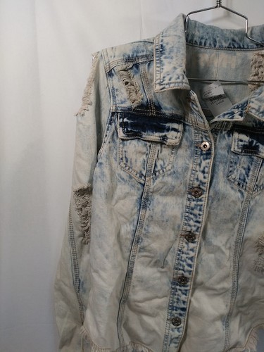 RWH Damen Fransen Stonewash Jeansjacke Gr. Large - Bild 3 von 15