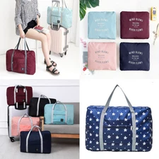 US Foldable Travel Luggage Carry-on Shoulder Duffle Bag Lightweight Sport Tote