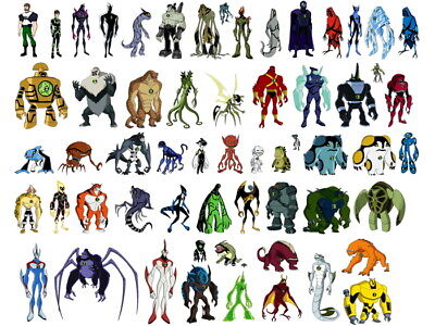 V3348 Ben 10 All Aliens Characters Cartoon TV Series Art Decor WALL POSTER  PRINT