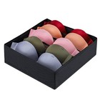 Drawer under Cabinet Clothes Organizer Foldable Storage Cubes 5 Cell Black