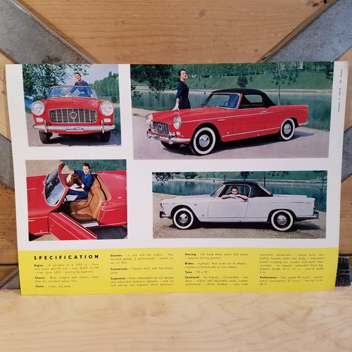 Lancia Appia Verkaufsprospekt 2er Serie Cabriolet Cabrio Swanky Scheune - Bild 5 von 12