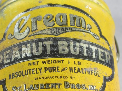 1 Pound CREAM Peanut Butter Tin w/ Bail Handle - Picture 8 of 8