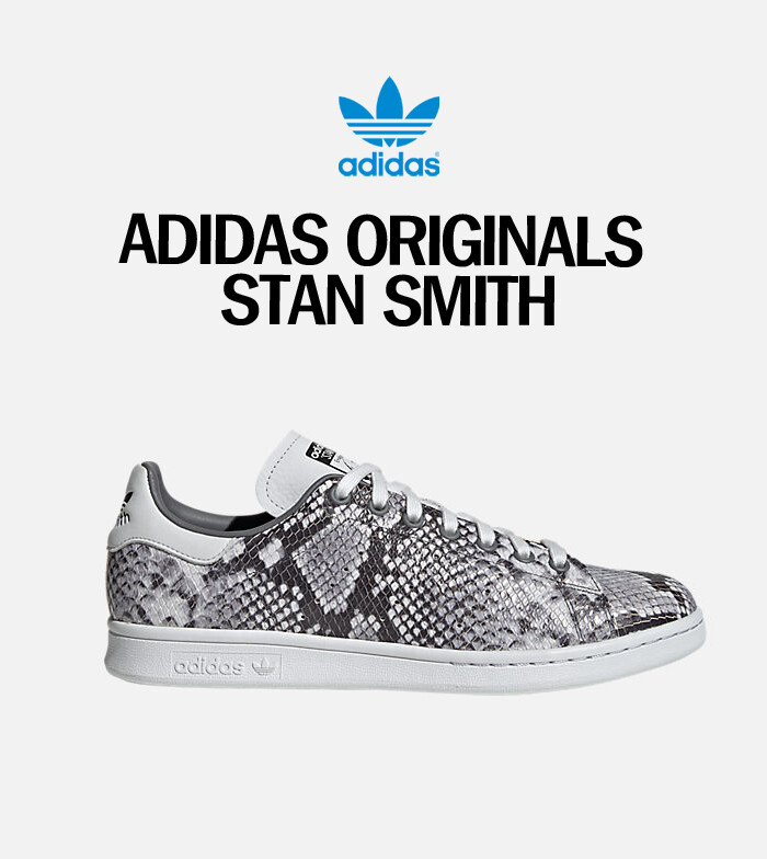 Adidas Originals Stan Smith Men's US 9.5 Shoes Leather Snakeskin