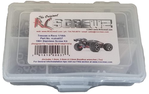 RCScrewZ Stainless Screw Kit tra037 for Traxxas E-Revo VXL 1/16 71054/74 | KIT - Picture 15 of 17