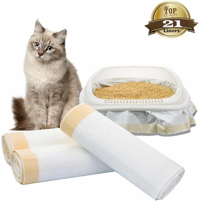 FRESH KITTY Super Jumbo Thick Litter Box Liners, 10 count