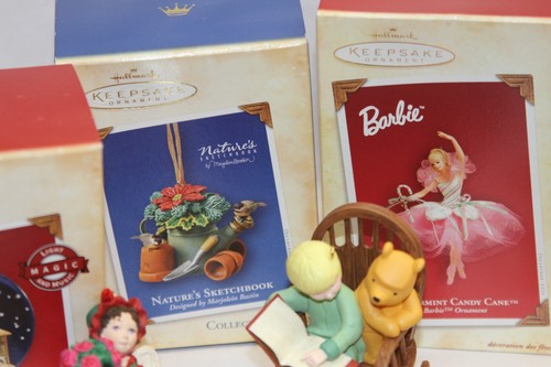 HALLMARK & DISNEY ORNAMENTS BARBIE, SCOOBY, POOH, TRAINS, PLANE & MORE - U PICK - Picture 12 of 276