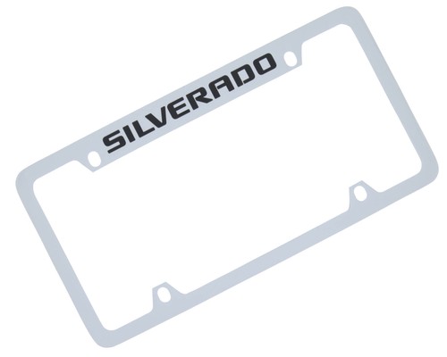 Chevy Silverado License Plate Frame (Chrome) - Picture 1 of 4