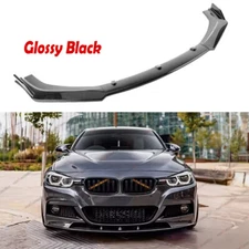 Front Bumper Lower Splitter Lip Kit For BMW X6 F16 M Sport 2015-2019 2016 Black